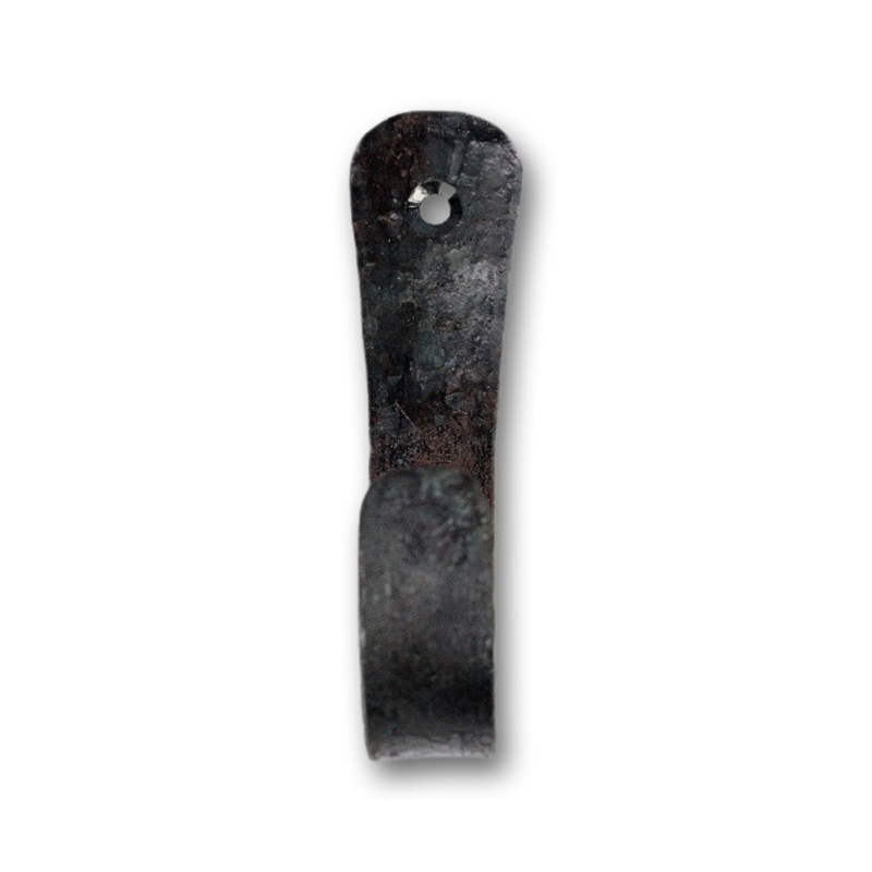 Minimalist Wrought Iron Coat Hook | Industrial Style Black Hook